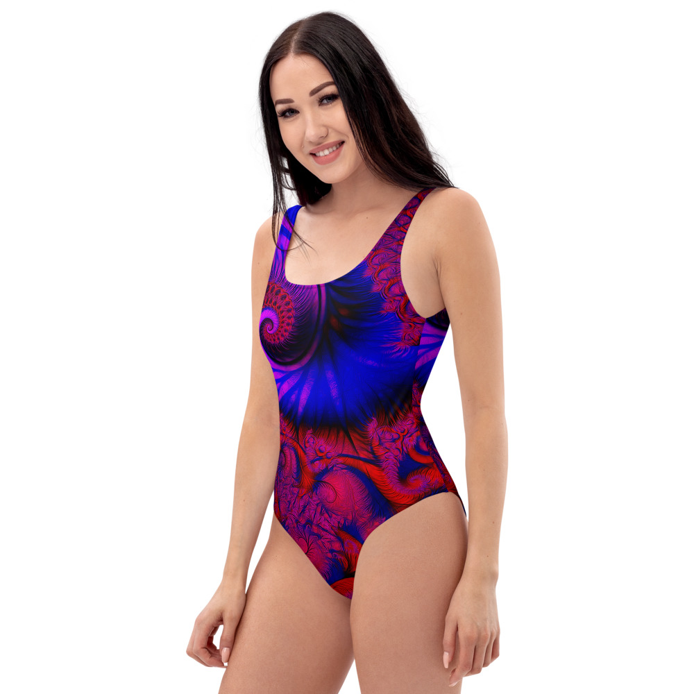 One-Piece Swimsuit – PURPLE-DREAMS-47761234-BG6 – By Michael B. Lloyd — view 2