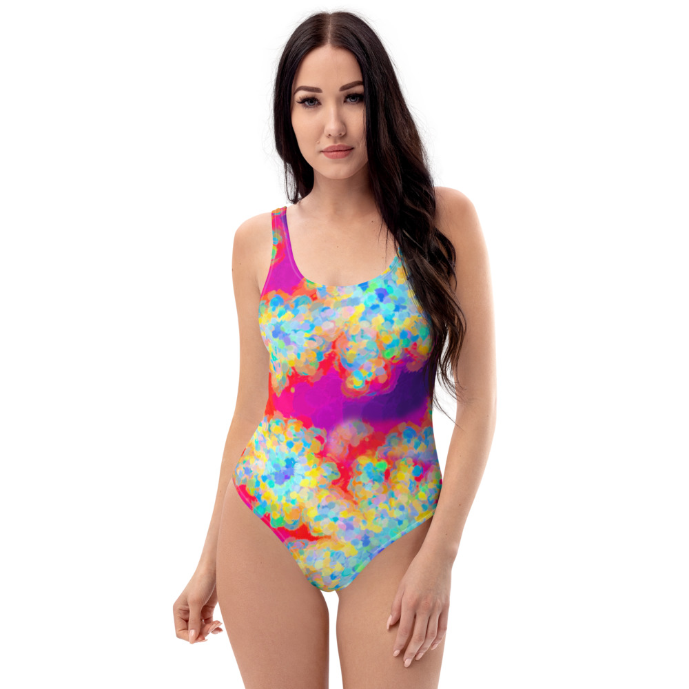 One-Piece Swimsuit – FRACTAL TIE DYE 478332 – By Michael B. Lloyd