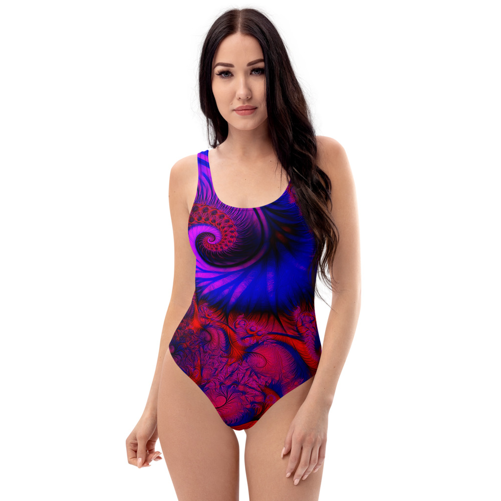 One-Piece Swimsuit – PURPLE-DREAMS-47761234-BG6 – By Michael B. Lloyd