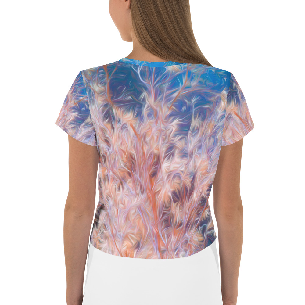 All-Over Print Crop Tee - TREE-OF-LIFE-P1070036 - By Michael B. Lloyd - Image 2