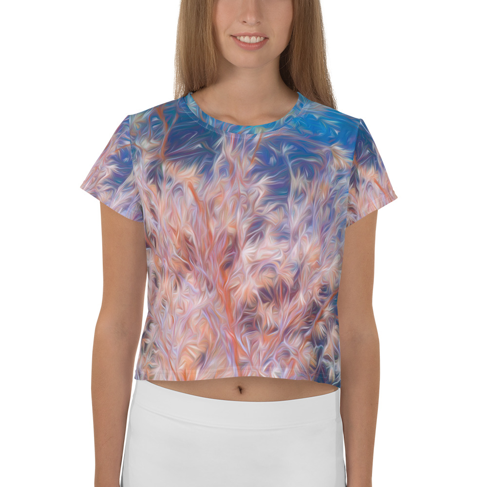 All-Over Print Crop Tee - TREE-OF-LIFE-P1070036 - By Michael B. Lloyd