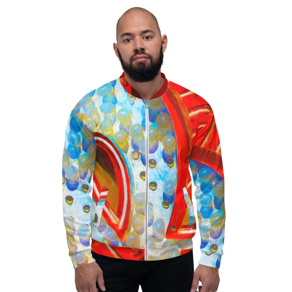 Unisex Bomber Jacket - R IS FOR RED - By Michael B Lloyd 9484