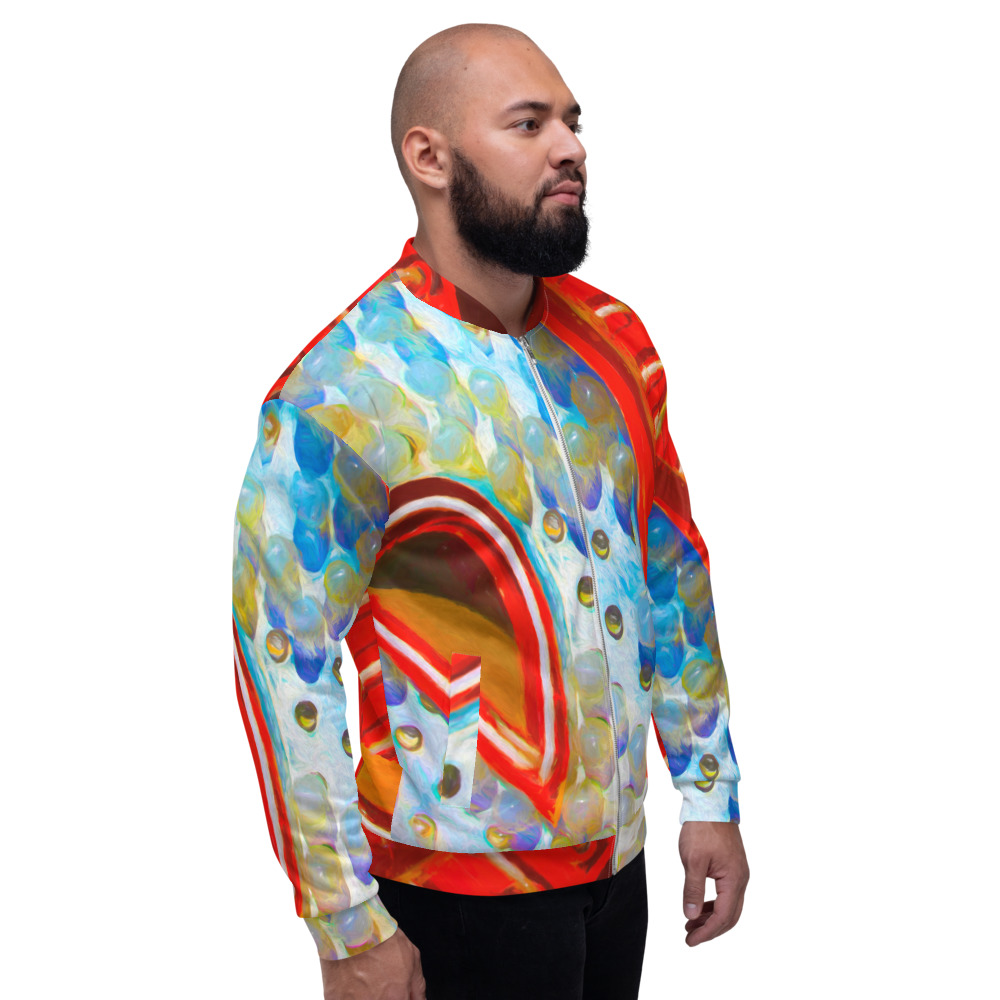 Unisex Bomber Jacket - R IS FOR RED - By Michael B Lloyd 9484 - Image 3