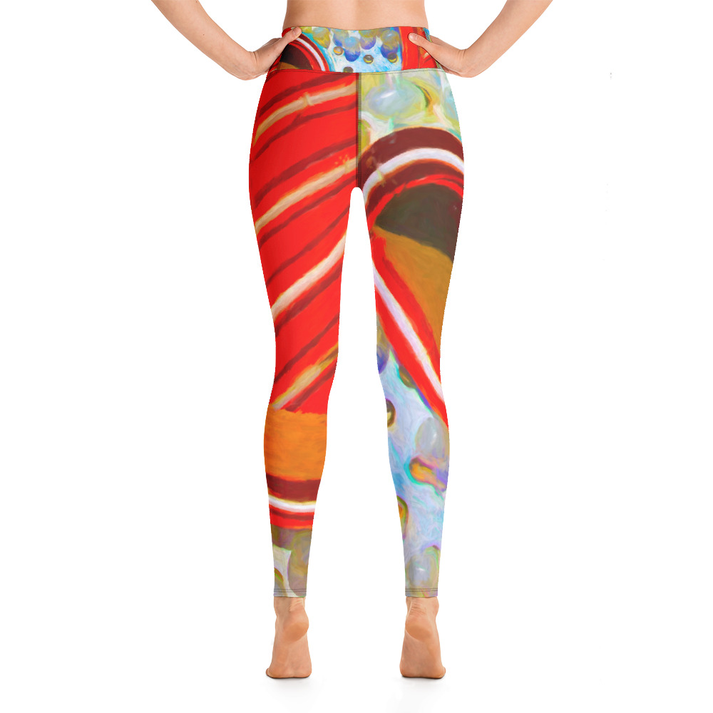 Yoga Leggings - R IS FOR RED - By Michael B Lloyd 9484 - Image 4