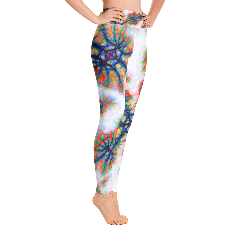 Yoga Leggings - FRACTAL KALIDOSCOPE 5553871 By Michael B Lloyd - Image 3