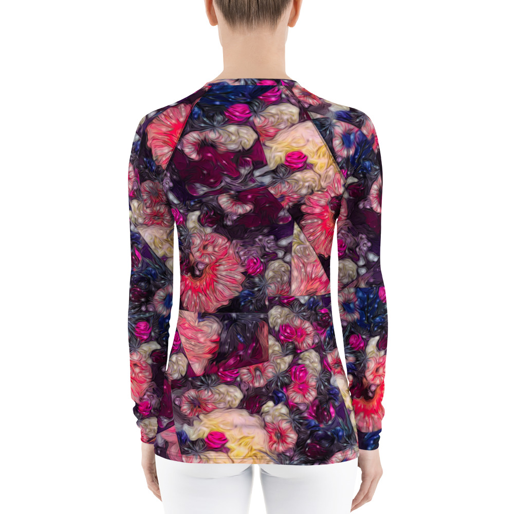 Women's Rash Guard - Michele Crimson Inspiration 17770087 - By Michael B Lloyd - Image 2
