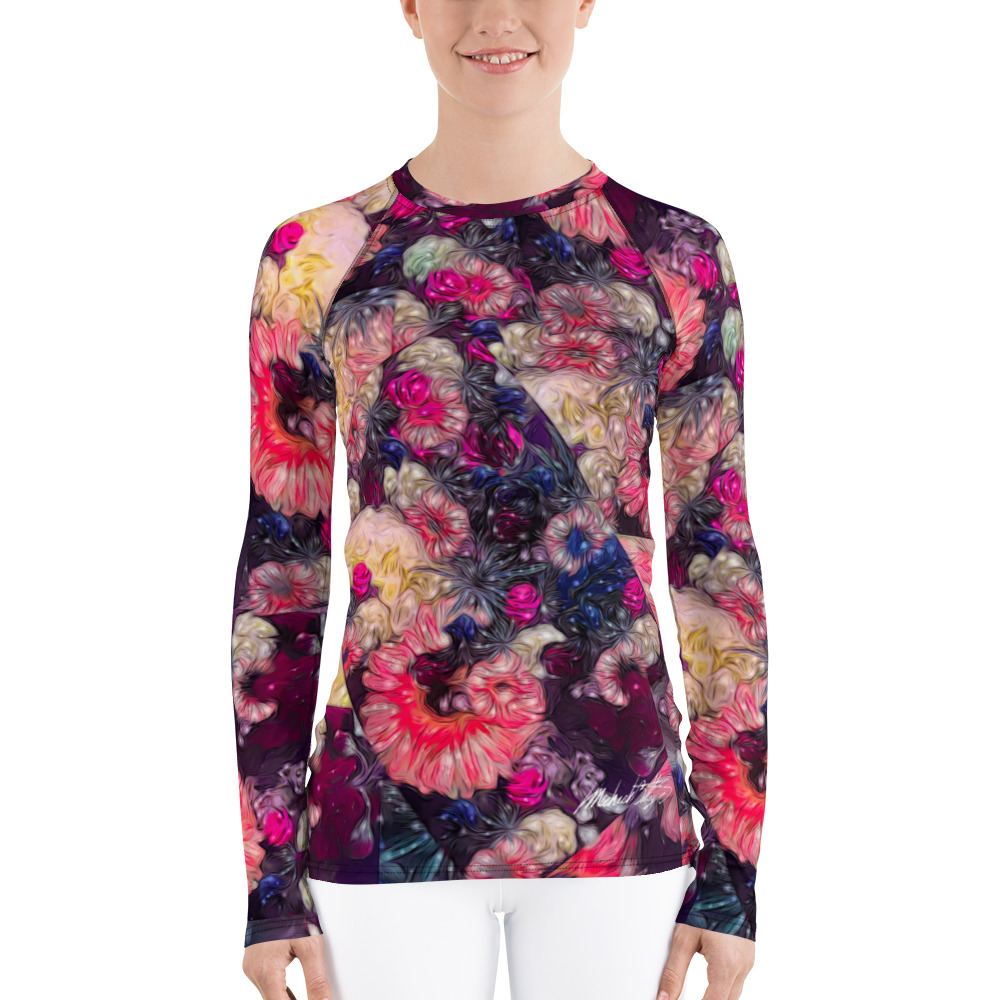 Women's Rash Guard - Michele Crimson Inspiration 17770087 - By Michael B Lloyd