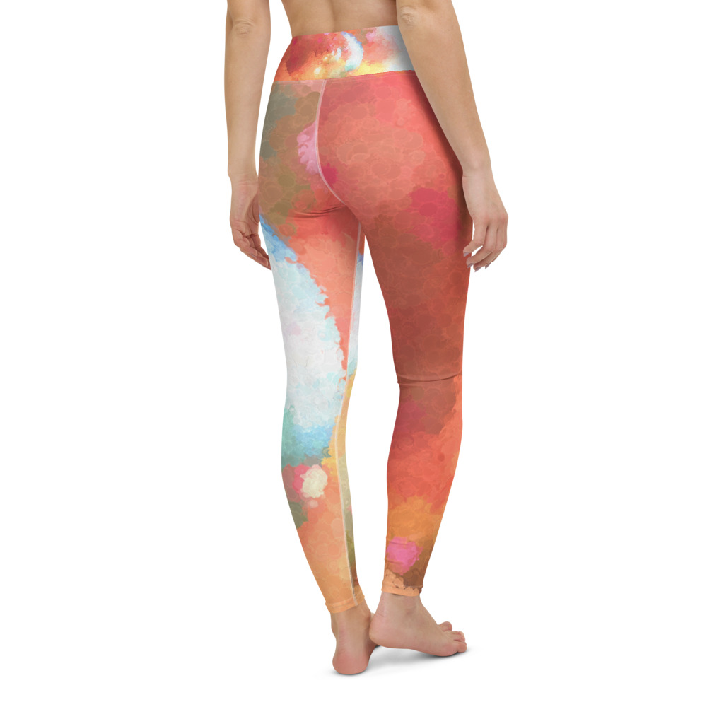 Yoga Leggings - SPIRAL IMPASTO SWIRL 637723 - By Michael B Lloyd - Image 2