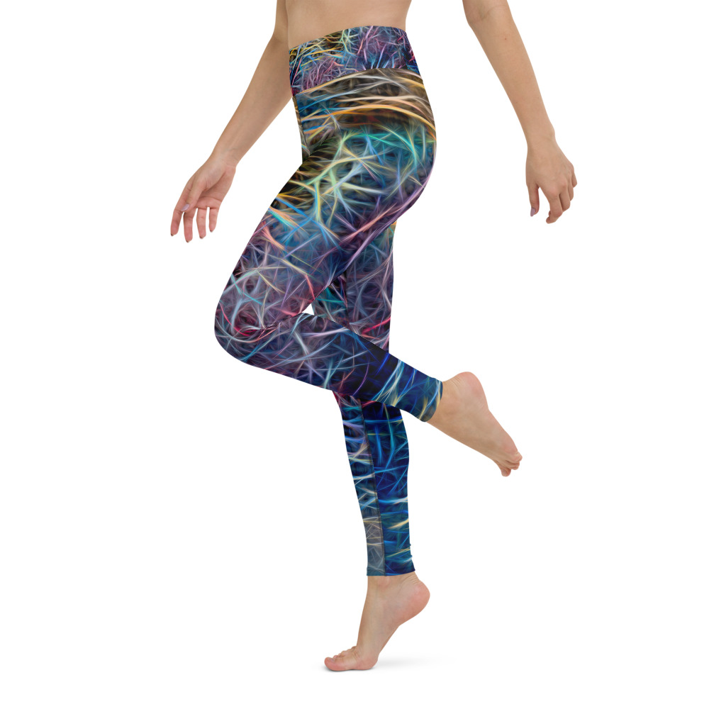 Yoga Leggings - TREE OF FIRE By Michael B Lloyd IR-P1070522