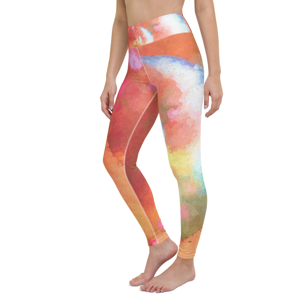 Yoga Leggings - SPIRAL IMPASTO SWIRL 637723 - By Michael B Lloyd - Image 5