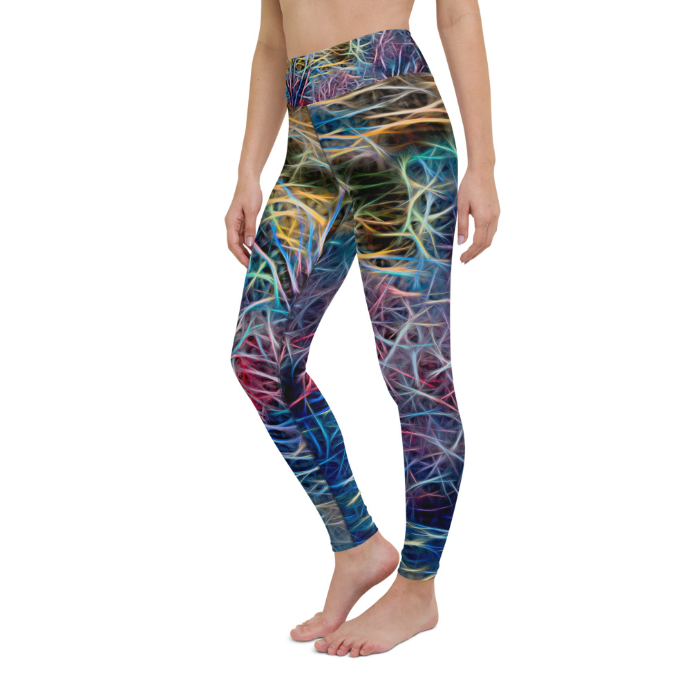 Yoga Leggings - TREE OF FIRE By Michael B Lloyd IR-P1070522 - Image 3