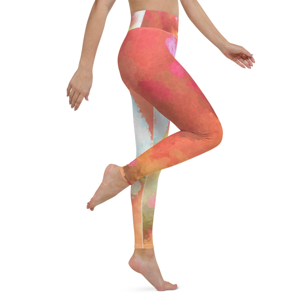 Yoga Leggings - SPIRAL IMPASTO SWIRL 637723 - By Michael B Lloyd