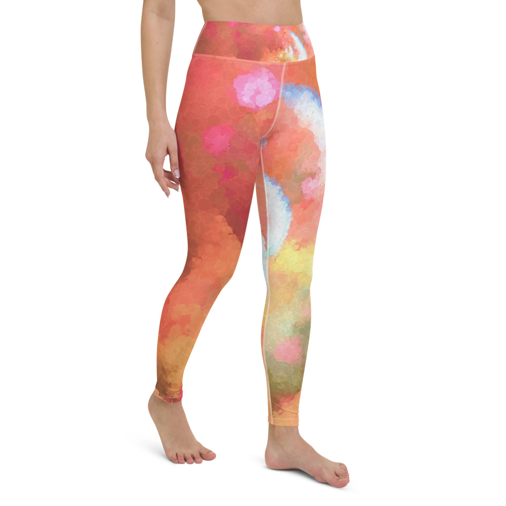 Yoga Leggings - SPIRAL IMPASTO SWIRL 637723 - By Michael B Lloyd - Image 6