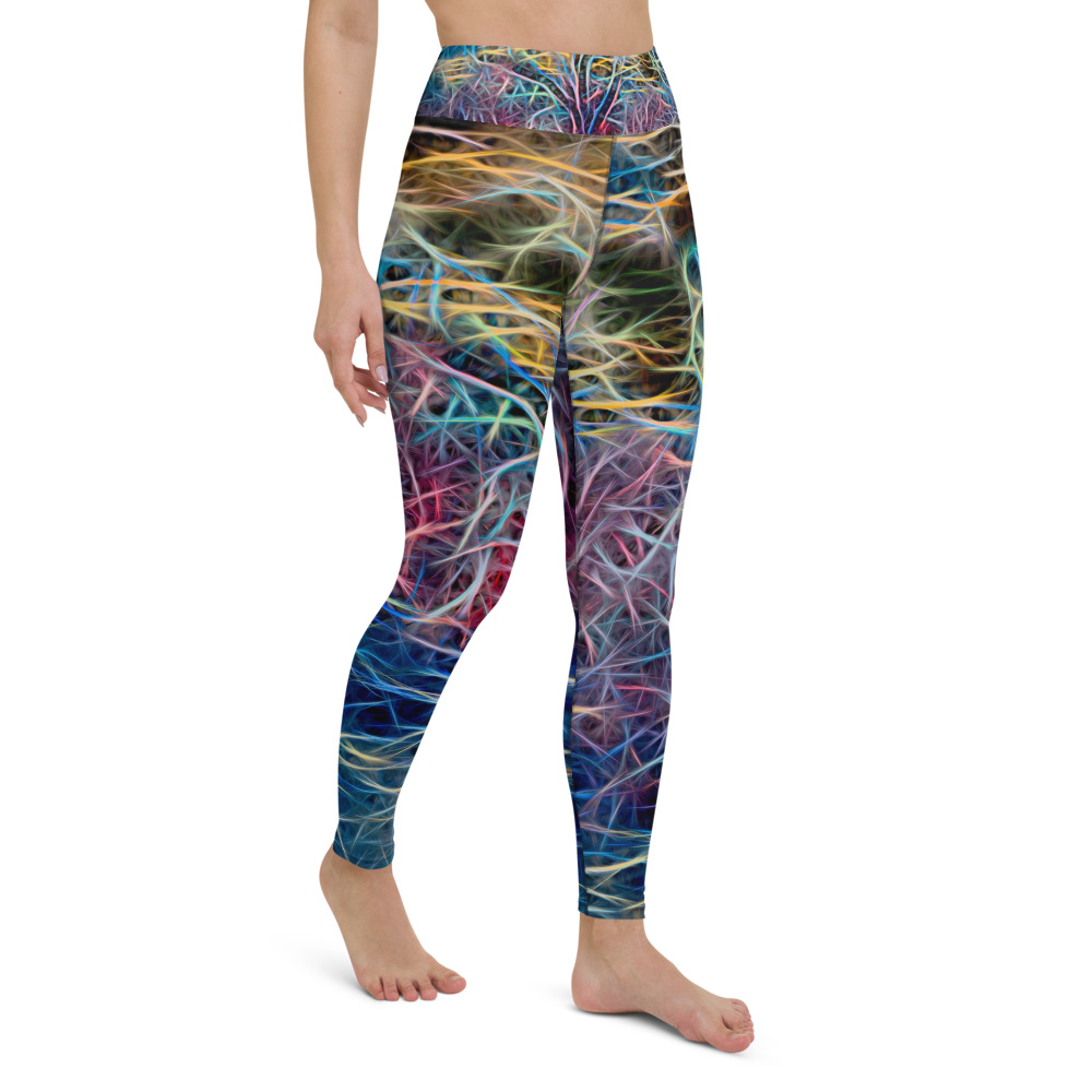 Yoga Leggings - TREE OF FIRE By Michael B Lloyd IR-P1070522 - Image 5