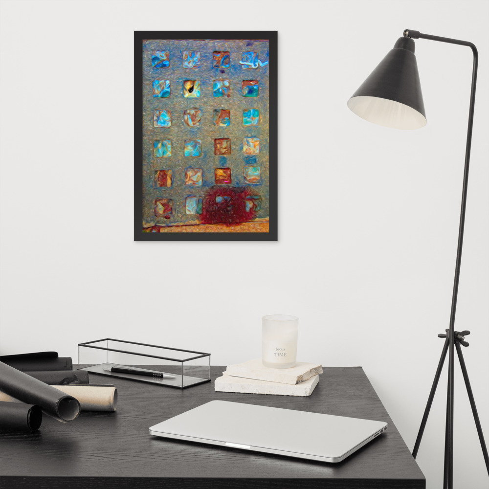 Framed Art Print - BROKEN-GLASS-BLOCKS-By Michael B. Lloyd-9833 - Image 2