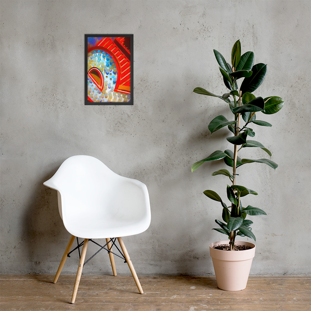 Framed Art Print - R IS FOR RED By Michael B Lloyd 9484 - Image 2