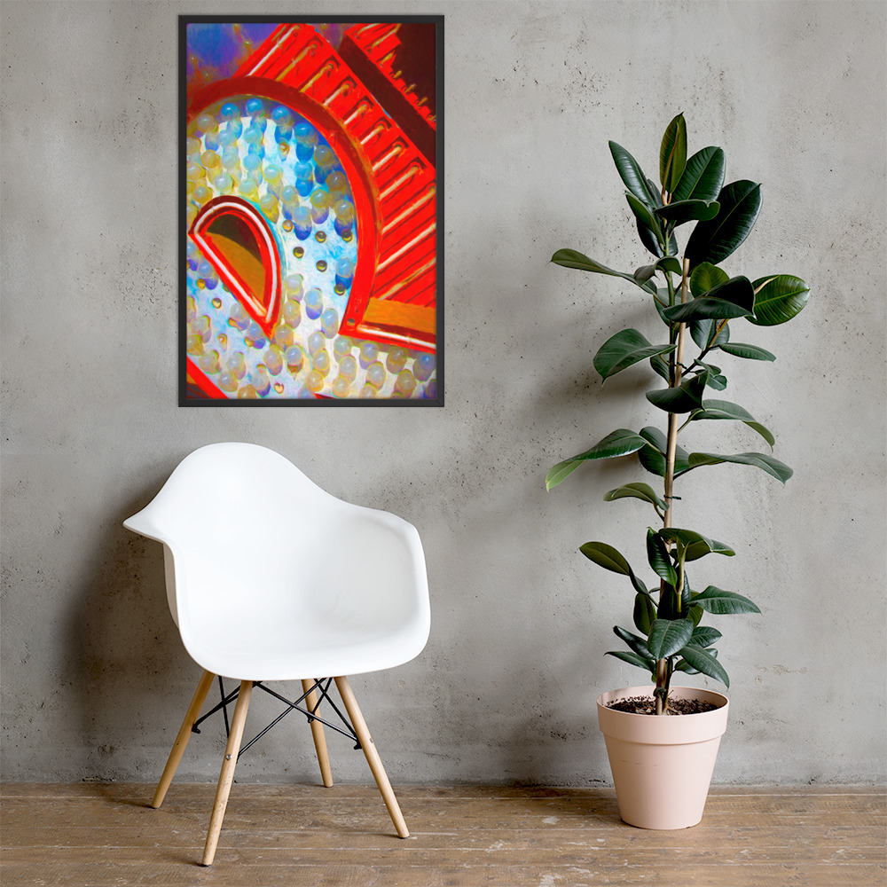 Framed Art Print - R IS FOR RED By Michael B Lloyd 9484