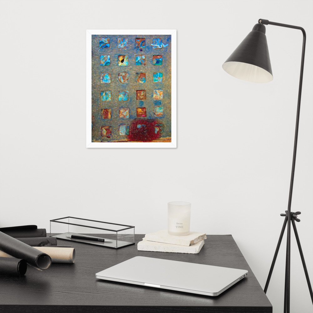 Framed Art Print - BROKEN-GLASS-BLOCKS-By Michael B. Lloyd-9833 - Image 5
