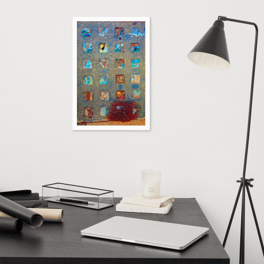 Framed Art Print - BROKEN-GLASS-BLOCKS-By Michael B. Lloyd-9833 - Image 6