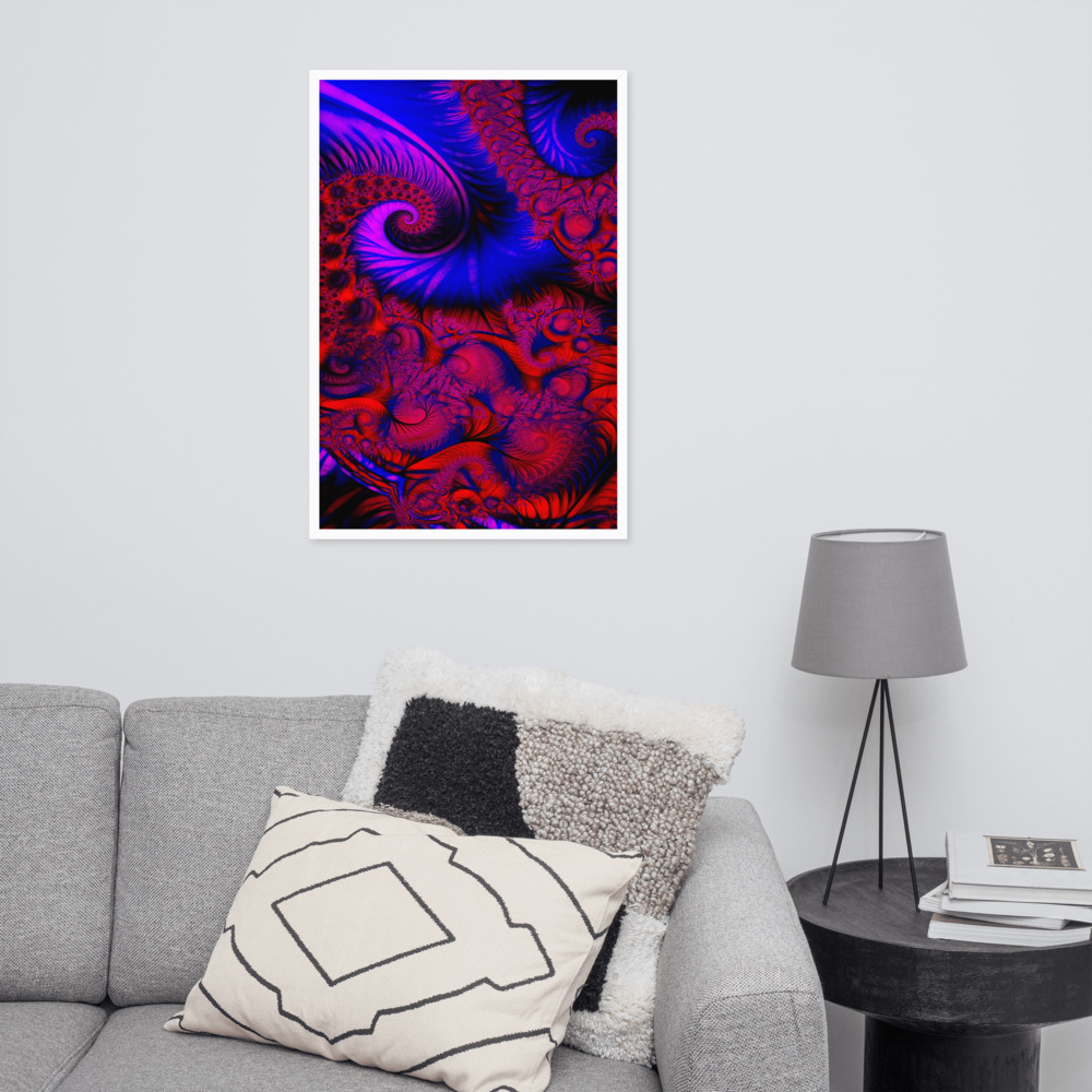 Framed Art Print - PURPLE-DREAMS-47761234-BG6 - By Michael B. Lloyd