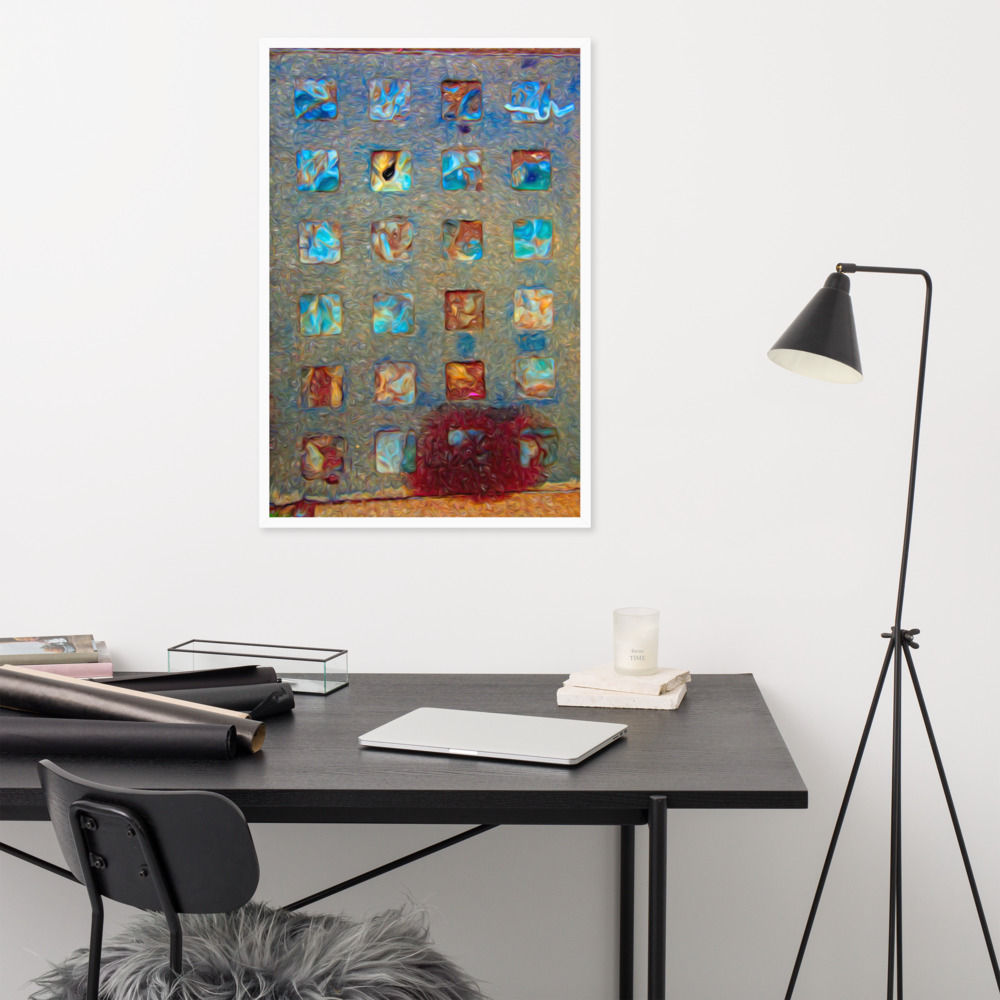 Framed Art Print - BROKEN-GLASS-BLOCKS-By Michael B. Lloyd-9833 - Image 8
